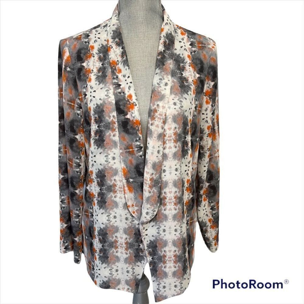 Stitch Fix LUSH Tie Dye Jacket size Medium Open Front Boho Kimono Cardigan